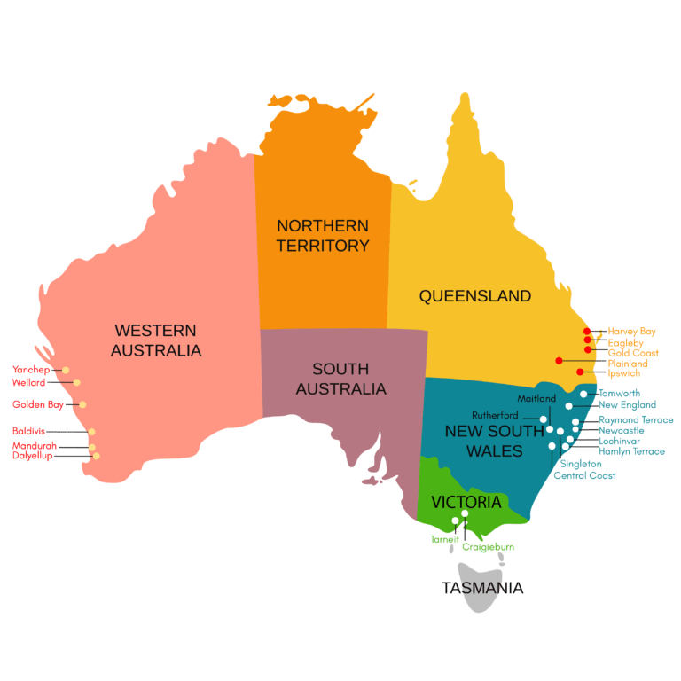 Australia Map by Koala Invest
